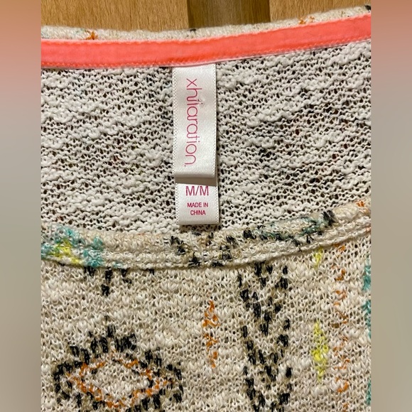 Xhiliration Aztec Crop sweater Top - - Medium - Picture 4 of 4